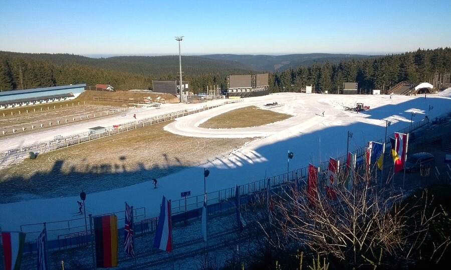 Biathlon Weltcup Oberhof - Blick auf die Arena