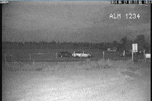 Nachtaufnahme und Zoom der WellnerBOX-Dome-Kamera