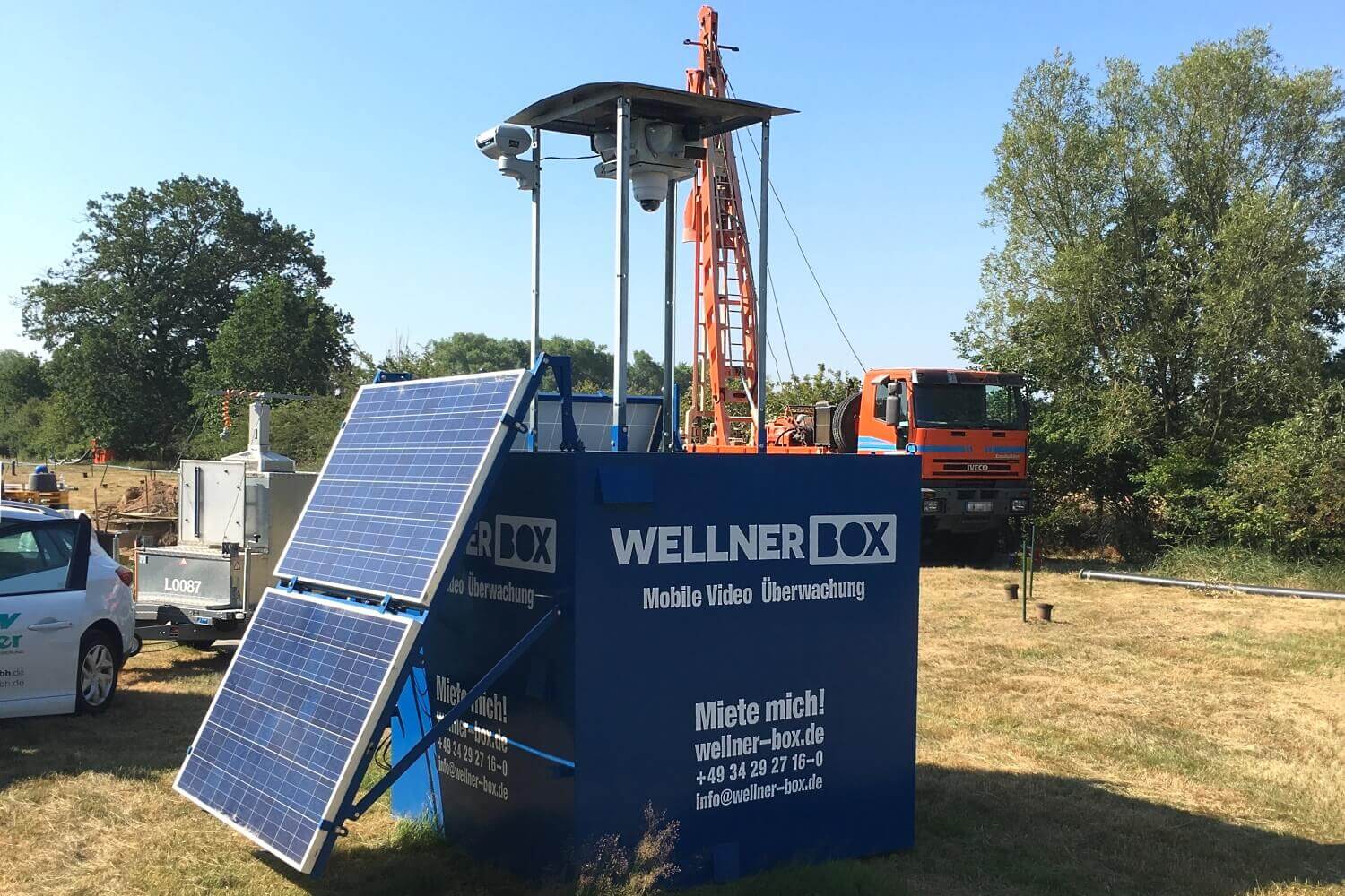 Überwachung von Brunnenbauarbeiten in Canitz bei Leipzig